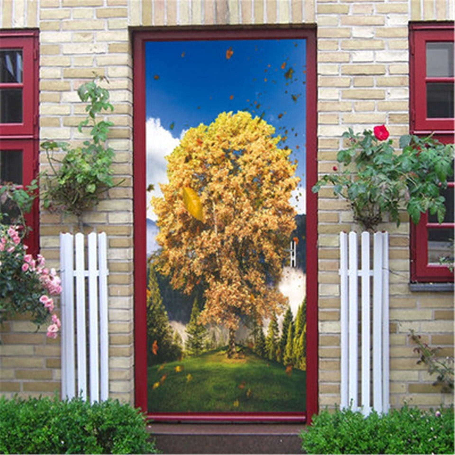 Simple European Style Stickers on the Doors Home Design Vinyl Peel and ...