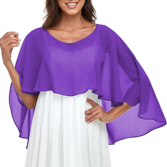 Simple Evening Shawl Multiuse Shoulder Wrap Easy Slip On Design Scarf For Women Theme Parties and Everyday Wear