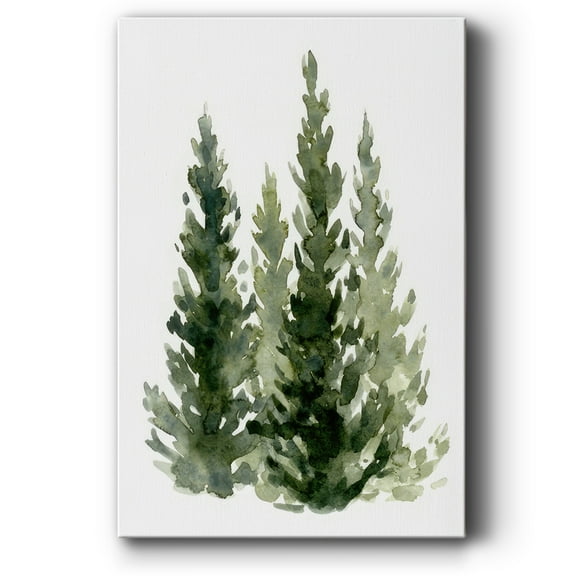 Simple Evergreens II- Gallery Wrapped Canvas