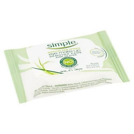 Simple Eye Makeup Remover Pads 30 ct