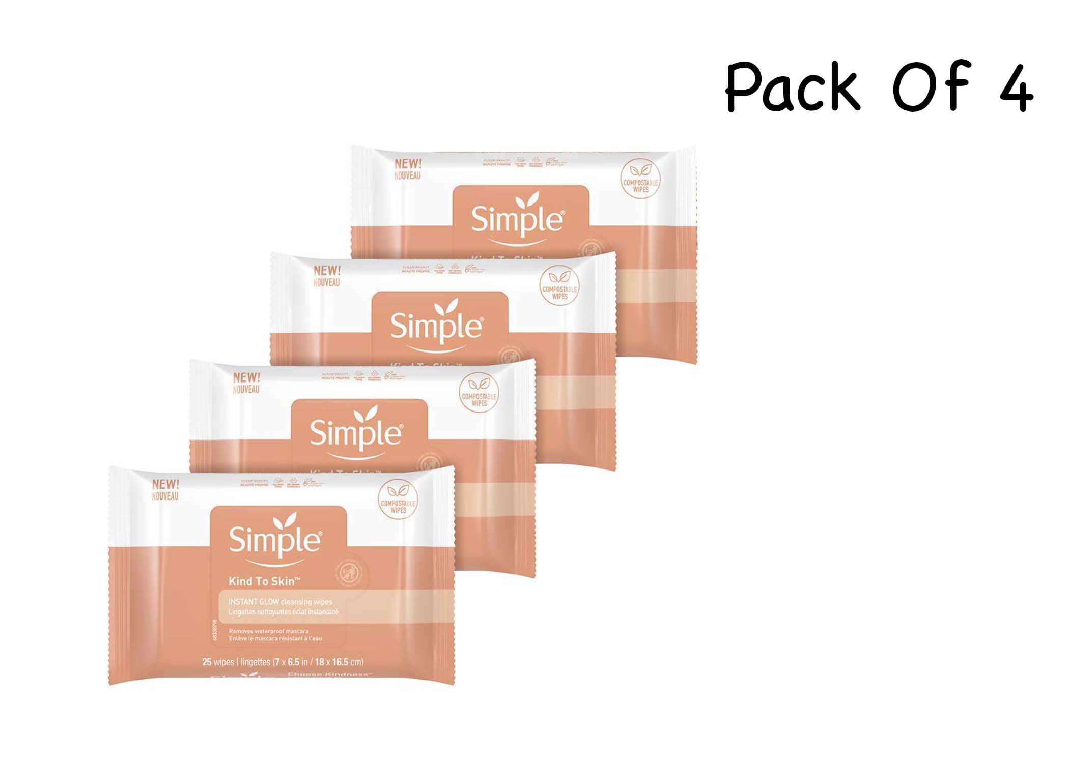 Simple Facial Cleansing Wipes for Stressed Looking Skin Instant Glow