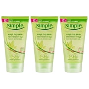 Simple Facial Wash Gel, Refreshing, 5 oz Pack of 3