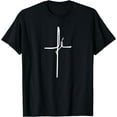 thumbnail image 1 of Simple Faith Cross in Portuguese - Camiseta Fe T-Shirt Black X-Large, 1 of 4