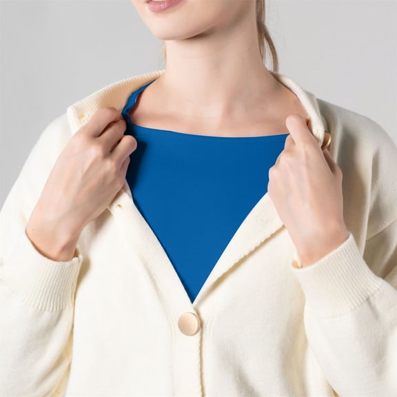 Simple Fake Collar For Women Men Inner Layer Concealed Zipper Low-Necked Faux Collar Half High Detachable Collar Solid Color False Collar Adjustable Shirt Interior Anti Glare Low Collar Fake Collar