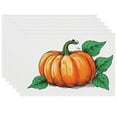 thumbnail image 1 of Simple Fall Durable Placemats Washable Pumpkin Acorn Fruits Mats - 6Pack 17.7x13inch Non-Slip Fade-Resistant Heat-Resistant Placemat - for Dining Table Coffee Table Home, 1 of 5