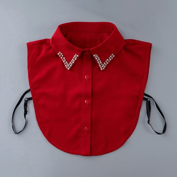 Simple False Collar for Women Colorful Elegant Faux Shirt With Decorative Collar Women'S Versatile Sweater-Style Blouse Collar Tie Neck Decoration Accessory False Collar 2026 Sales Under $1
