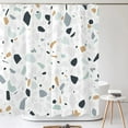 thumbnail image 1 of Simple Fashion Nordic Terrazzo Shower Curtain Print Modern Minimalist Polyster Home Decor Bathroom Curtain with, 1 of 5