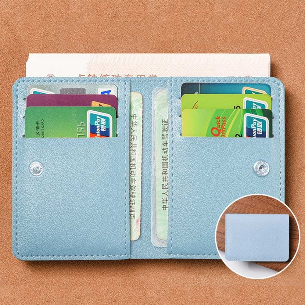 Simple Fashion Super Slim Folding Leather Card Wallet Small Purse ...