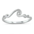 thumbnail image 1 of Simple Filigree Swirl Wave Ring .925 Sterling Silver Band Jewelry Female Male Unisex Size 9, 1 of 4