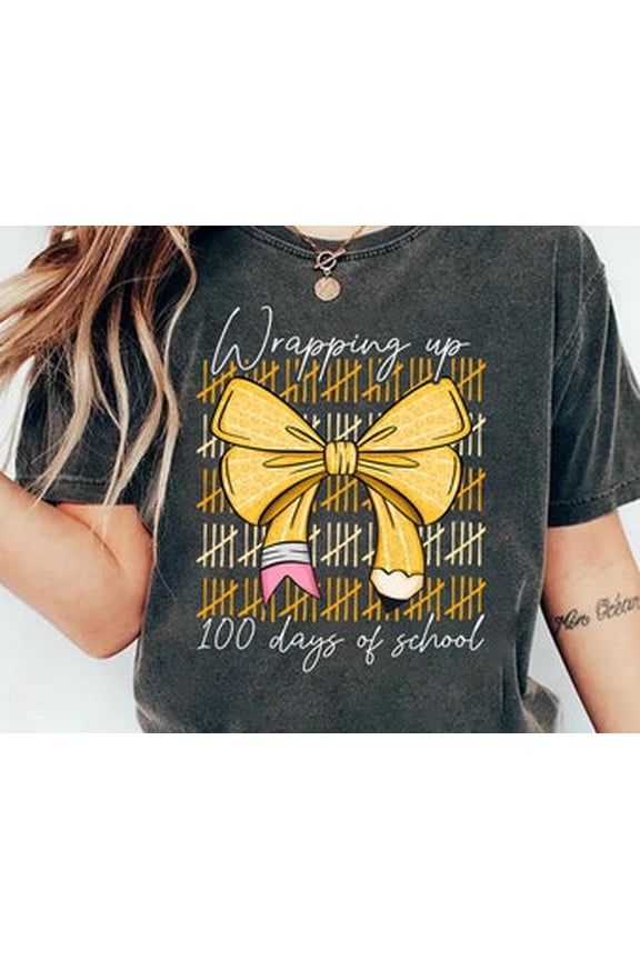 100 Days Of School Shirt, Coquette 100th Day Of School Teacher Shirt, One Hundredth Day Schooling Shirt, Back To School Shirt