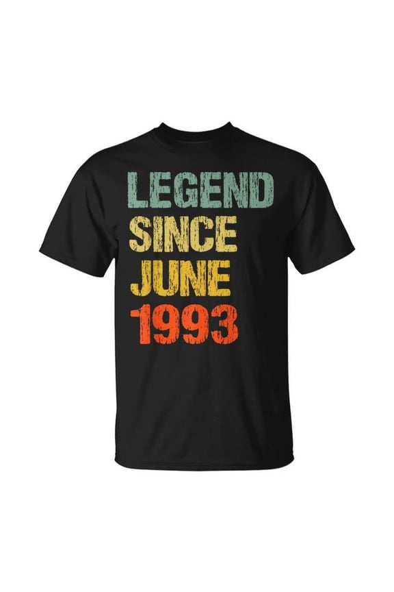 30 Year Old 30Th Birthday Gifts Legend Since June 1993 Unisex T Shirt Gift For Him/Her