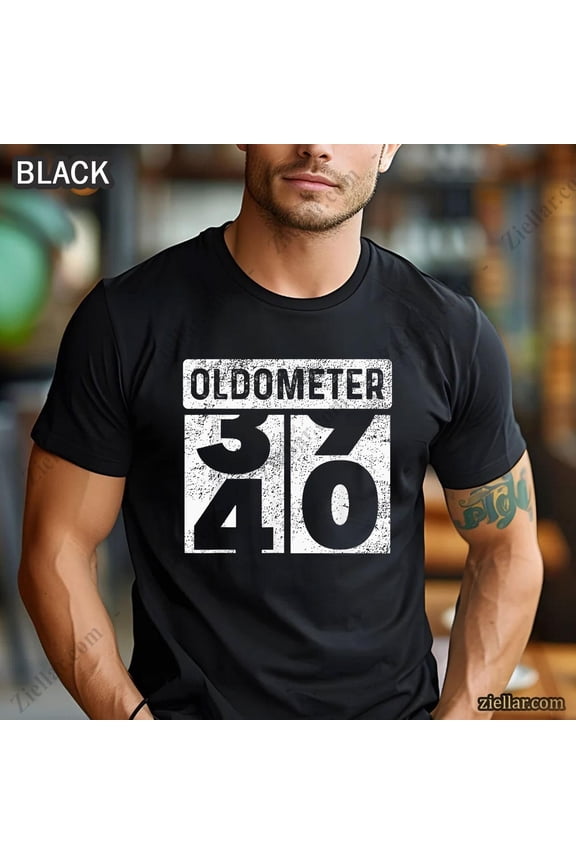 40Th Birthday T-Shirt Oldometer Joke Gift Men Women, Unisex Gift Tee All Size S-5Xl