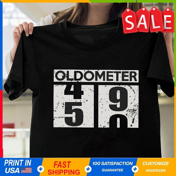 Simple Fit 50Th Birthday Gift T-Shirt For Men, Dad, Husband Oldometer 50 T-Shirt ... Gift For Him/Her Gift For Him/Her