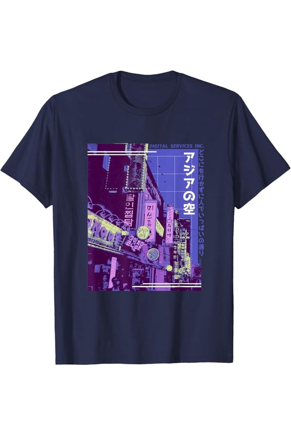 Aesthetic Style Vaporwave Japan 80S 90S Tokyo Osaka Street T-Shirt Hoodie Gift For Him/Her