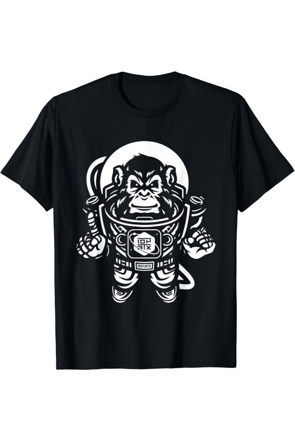 Simple Fit Ape Astronaut in Space - 10th Planet Austin Jiu Jitsu Shirt T-Shirt All Size S-5XL