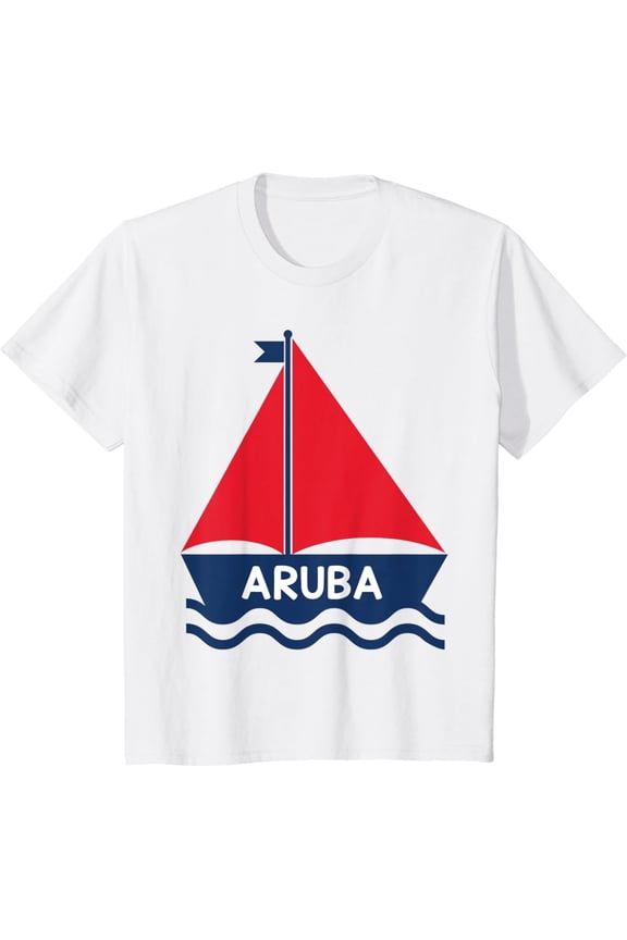 Aruba Sailing Boat Boys Girls R T-Shirt All Size S-5XL