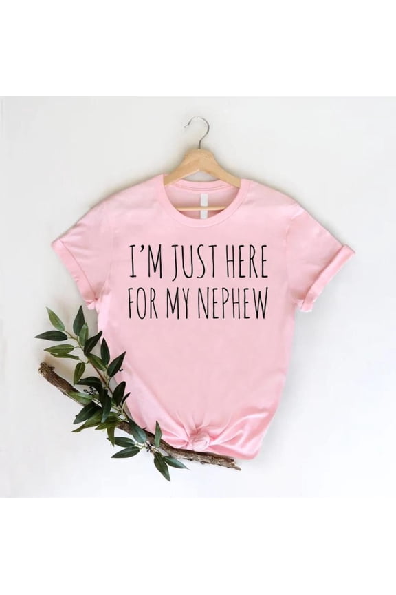 Aunt Uncle Pregnancy Announcement Tee, Aunt and Uncle Gift From Nephew,I'm Just Here For My Nephew Shirt,Auntie Vibes,Aunt To Be Shirt All Size S-5XL