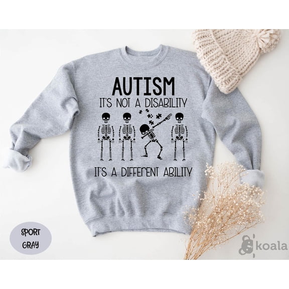 Simple Fit Autism Sweatshirt, It's Not A Disability It's A Different Ability Sweater, Autism Defining Sweater, Autism Awareness Sweater, Autism Support All Size S-5XL