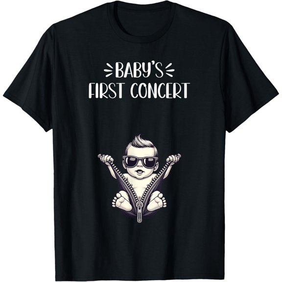 Simple Fit Baby'S First Concert Mom To Be Baby Shower Pregnancy T-Shirt All Size S-5Xl