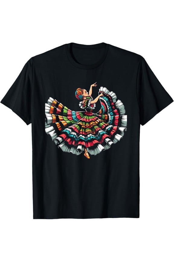 Ballet Folklorico Dancer Mexico Traditional Mexican Dance T-Shirt Hoodie Gift For Him/Her