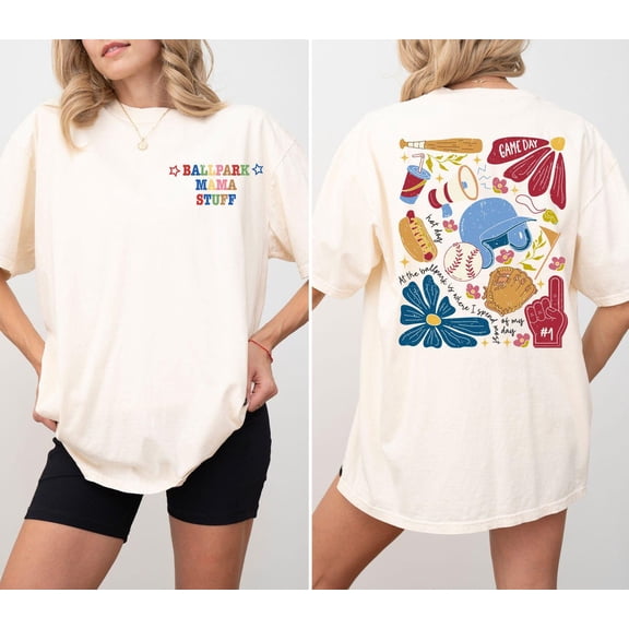 Simple Fit Ballpark Mama Stuff Shirt, Game Day Mom Shirt, Baseball Mom Shirt, Softball Mom Shirt, Ballpark Mama Shirt, Mom Life Shirt