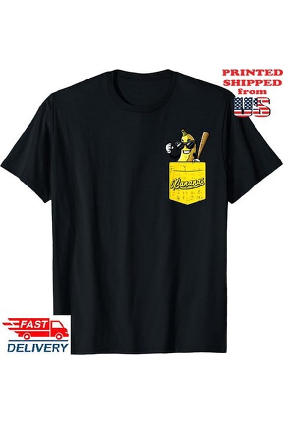 Banana Pocket Fruit Men Women T-Shirt, Unisex Tee All Size S-5XL