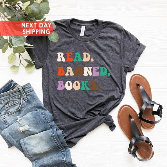 Simple Fit I'm With The Banned, Banned Books Shirt, Read Banned Books Shirt, Unisex Super Soft Graphic T-Shirt, Reading Shirt, Librarian Shirt All Size S-5XL