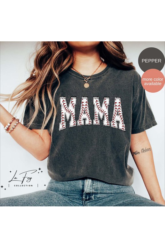 Simple Fit Baseball Mama Shirt | Cute Tee For Baseball Moms | Perfect Gift For Baseball Season All Size S-5XL