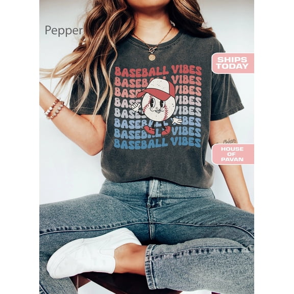 Simple Fit Baseball Vibes, Game Day Shirt, T-Mom Shirt, Baseball Shirt For Women, Sports Mom, Mothers Day Gift, Family Baseball Shirt,