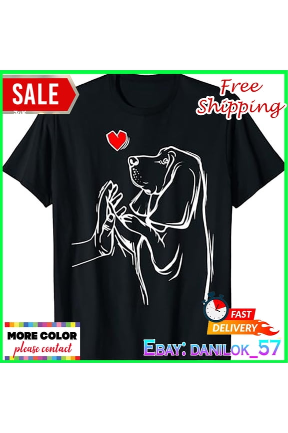 Basset Hound Love Dog Women Girls T-Shirt Gift For Him/Her Gift For Him/Her