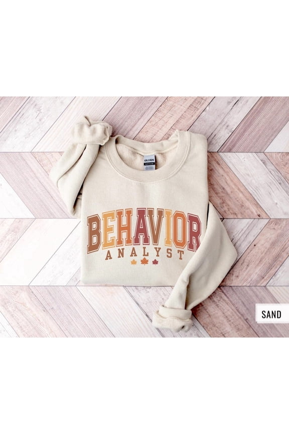 Bcba Fall , Fall Aba Sweater, Behavior Analyst Fall Tshirt, Bcba Fall Shirt, Aba Fall Tee, Bcba Thanksgiving Shirt, Aba Crewneck All Size S-5XL