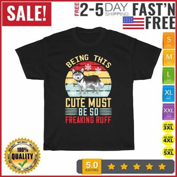 Simple Fit Being this cute must be Vintage T Shirt Men Fashion 2023 Women T Shirt Short All Size S-5XL