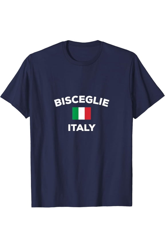 Bisceglie Italy Italia Italian Flag City Tourist Souvenir T-Shirt All Size S-5Xl