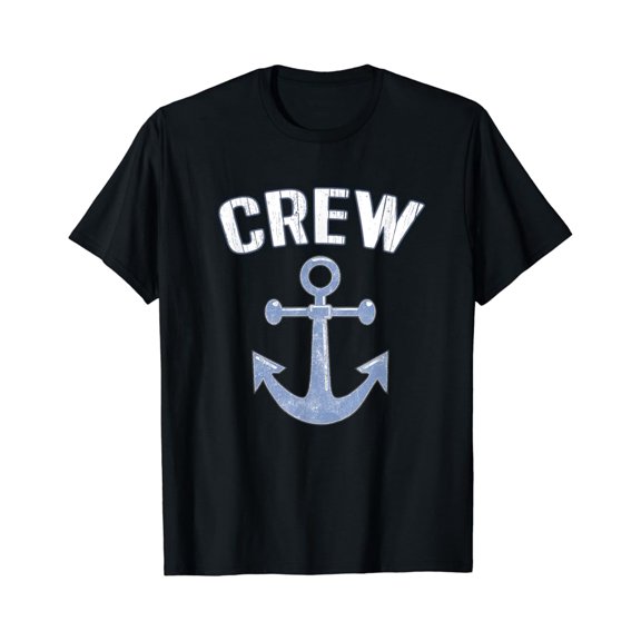 Simple Fit Boating Captain Crew Pontoon Nautical Gift Sailing Anchor T-Shirt All Size S-5XL