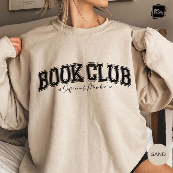 Simple Fit Book Club Sweatshirt, Member Varsity Sweater, Book Lover , Vintage Book Club Sweatshirt, Reading Top, Gift for Book Readers All Size S-5XL