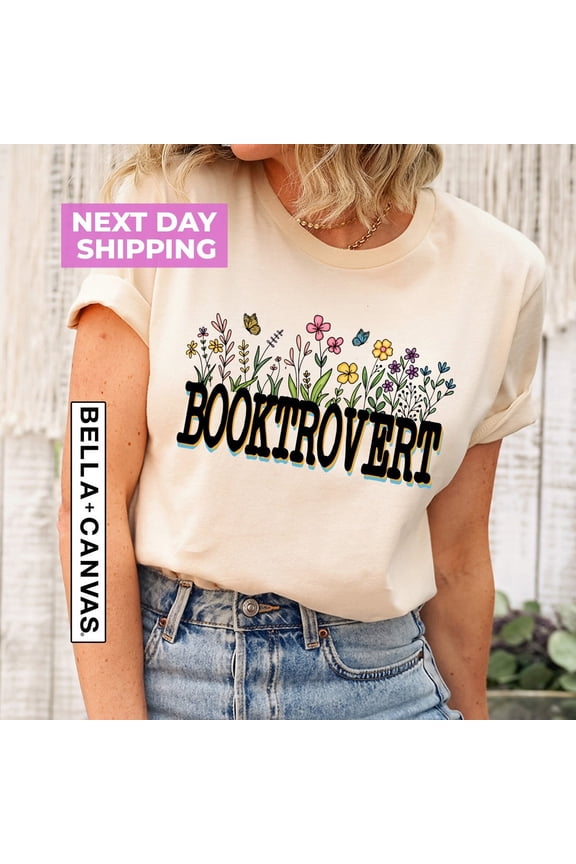 Booktrovert T-shirt, Bookish Shirts, Teacher T-Shirt, Librarian Shirt, Book Nerd Shirt, Library Lover Shirt