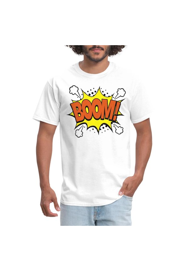 Simple Fit Boom! Comic Style Men'S T-Shirt