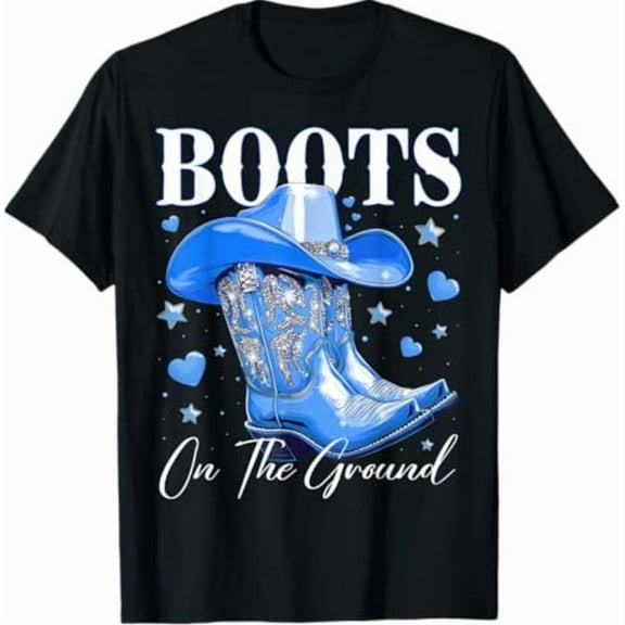 Simple Fit Boots On The Ground Cowboy Cowgirl Western Linedance T-Shirt All Size S-5Xl