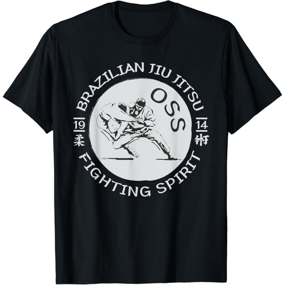 Simple Fit Brazilian Jiu Jitsu Fighting Spirit BJJ OSS Judo Arte Suave T-Shirt All Size S-5XL
