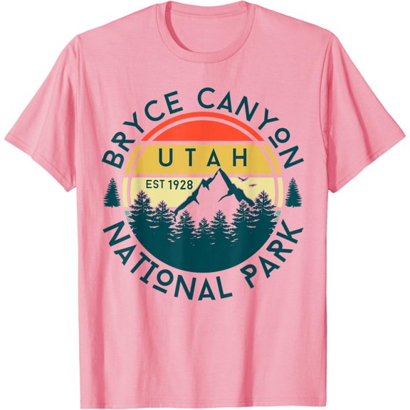 Simple Fit Bryce Canyon Utah Nature Hiking Outdoors Travel Retro Girls T-Shirt