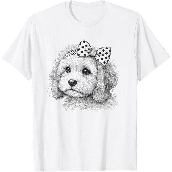 Simple Fit Cavapoo Mom Dog Design For Women And Girls T-Shirt All Size S-5XL
