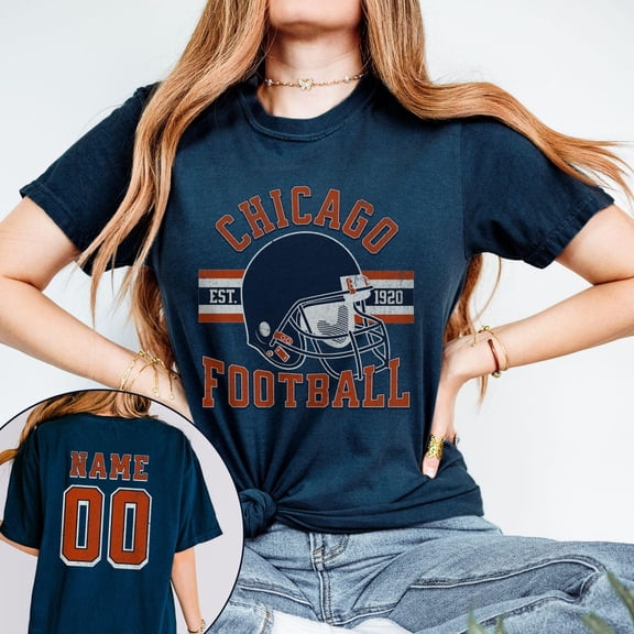 Simple Fit Chicago Football Vintage Shirt, Unisex T-Shirt, Chicago Football Fan Gift, Chicago Sports Fan Gear, Chicago Fan Tee Shirt