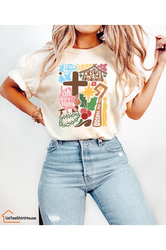 Christian Shirt, Oh Holy Night Shirt, Religious Gift, Jesus Lover Gift, Womens Religion Shirt