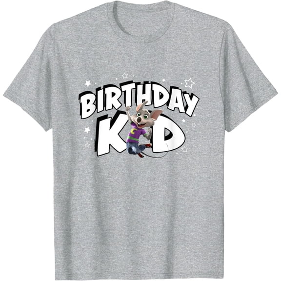 Simple Fit Chuck E. Cheese Birthday Celebration Chuck Logo T-Shirt All Size S-5XL