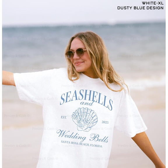 Simple Fit Coastal Bachelorette Shirt Seashells And Wedding Bells Shirt Beach Bachelorette Merch Last Toast On The Coast Gifts S-5Xld Bride Tshirt