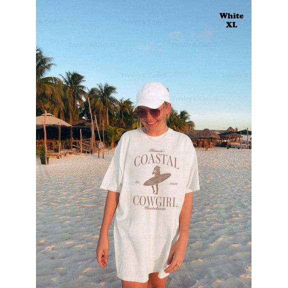 Simple Fit Coastal Cowgirl Bachelorette Shirts Coastal Bachelorette Shirts S-5Xld Western Bach Tee Last Toast On The Coast Shirts Beach Cowgirl Bach