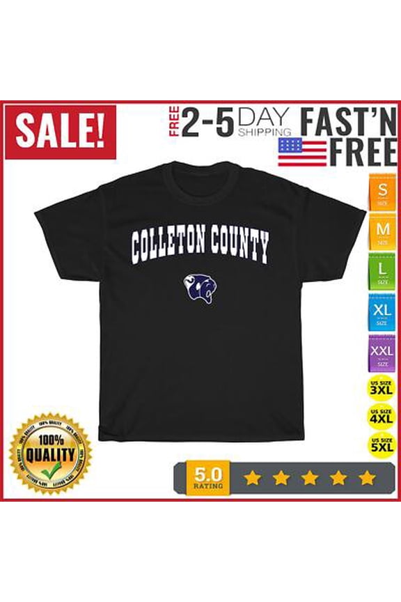 Colleton County High School Cougar Vintage T Shirt Men Women Fashion NEW 2023 All Size S-5XL