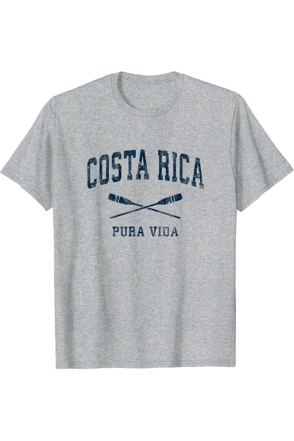 Costa Rica Costa Rica Vintage Nautical Paddles Sports Oars T-Shirt All Size S-5XL