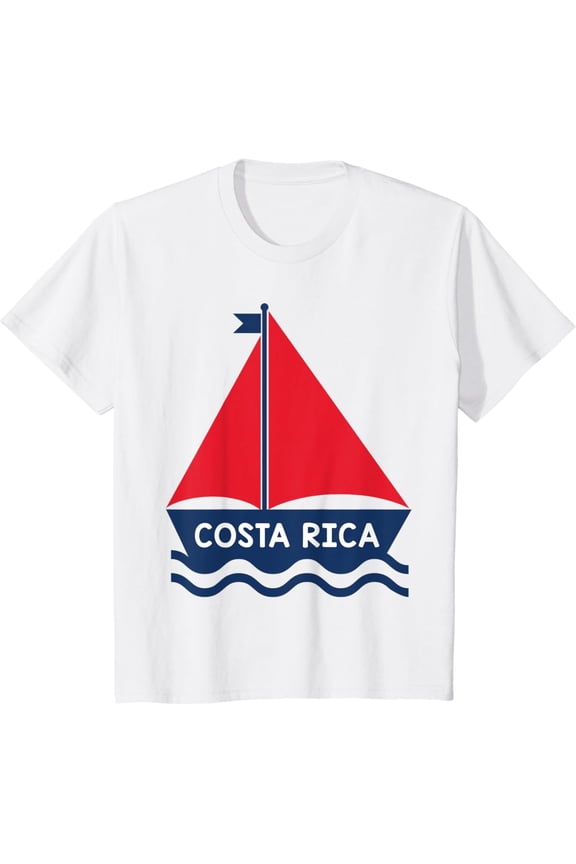 Costa Rica Sailing Boat Boys Girls R Travel Souvenir T-Shirt All Size S-5XL