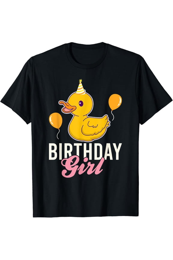 Cute Birthday Girl Duck T-Shirt